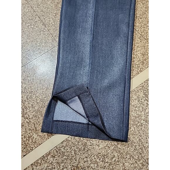 Norton Mcnaughton Womens Dress Pants Size 10P Straight Leg Black Shimmer Pleated - Picture 6 of 8